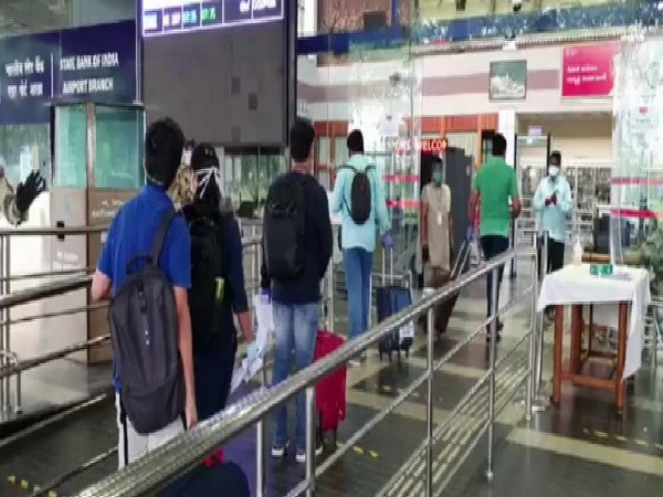 People at Visakhapatnam airport. [Photo/ANI]