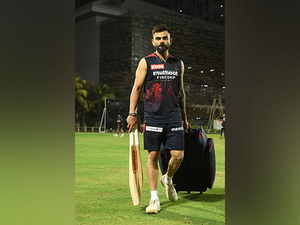 Virat Kohli during net session ahead of IPL 2022 (Image: Koo)
