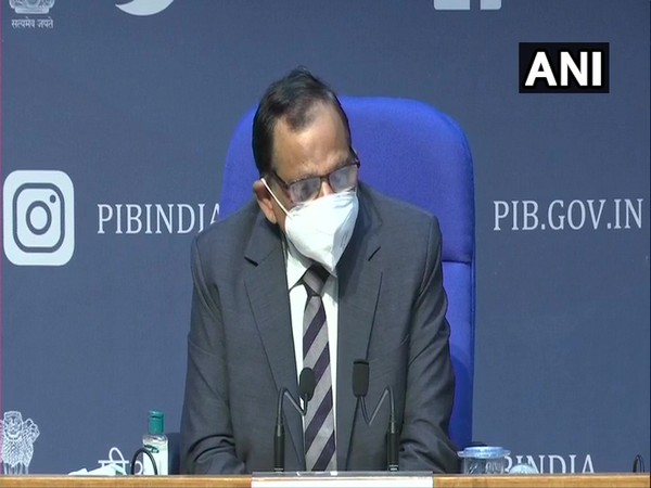 Dr VK Paul, Member (Health), NITI Aayog during a press conference in New Delhi on Tuesday. (Photo/ANI)