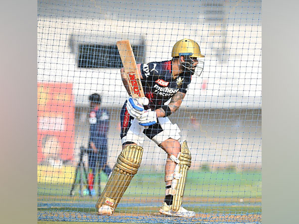 Virat Kohli practicing during net session ahead of Delhi Capitals clash (Image: Virat Kohli Koo)
