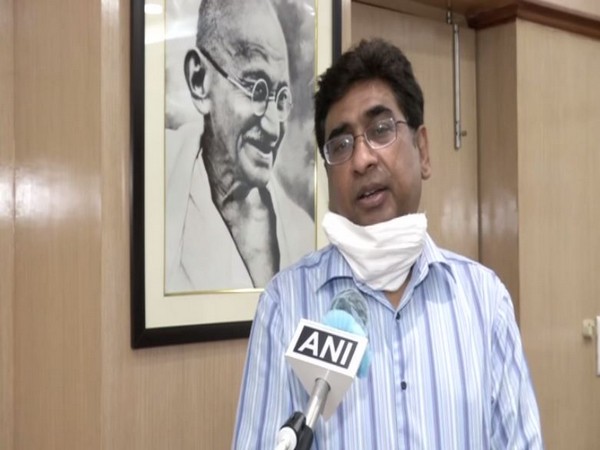 Railway Board Chairman Vinod Kumar Yadav speaking to ANI in New Delhi on Saturday [Photo/ANI]