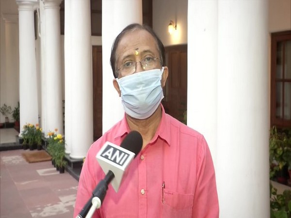 MoS MEA V Muraleedharan talking to ANI on Wednesday. Photo?ANI