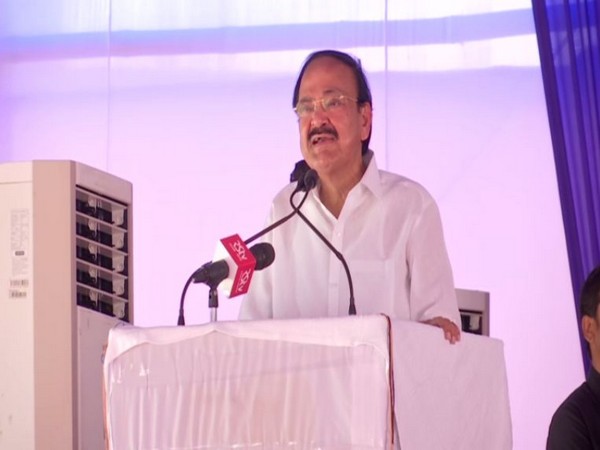 Vice President M Venkaiah Naidu speaking at Patna University, Bihar on Sunday. Photo/ANI