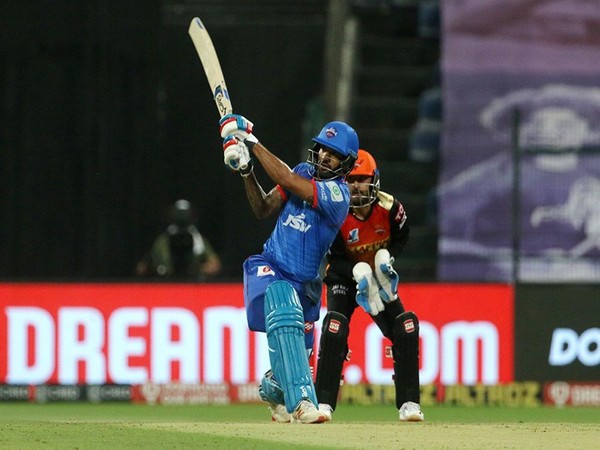 Delhi Capitals' Shikhar Dhawan in action against SRH (Photo/ iplt20.com)