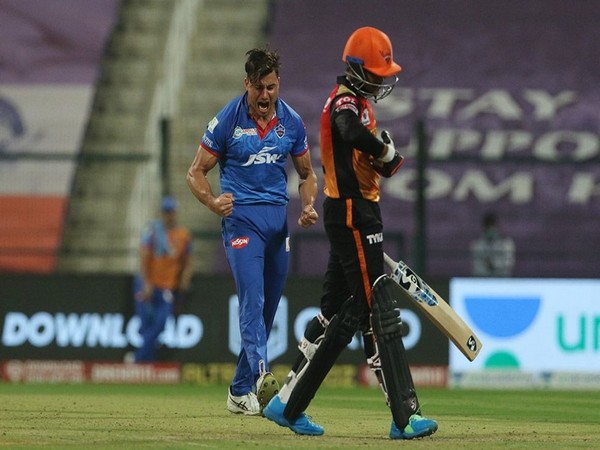 Delhi Capitals' all-rounder Marcus Stoinis in action against SRH (Photo/ iplt20.com)