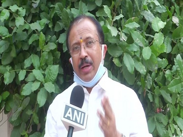 BJP leader V Muraleedharan speaking to ANI in Delhi on Thursday. Photo/ANI