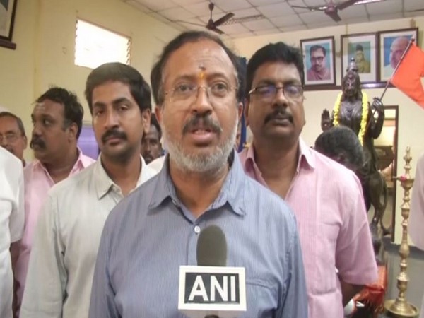 Union Minister V Muraleedharan speaking to ANI in Chennai on Tuesday. Photo/ANI
