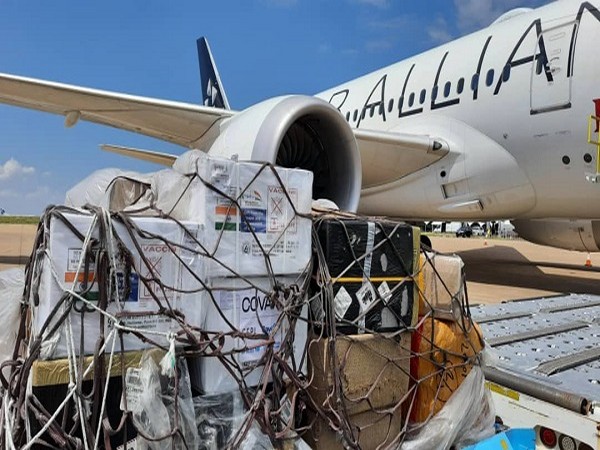 Consignment of Made-in-India COVID-19 vaccines arrives in Gaborone, Botswana (Photo Credit: Twitter/ S Jaishankar)