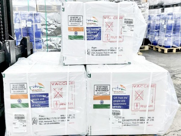 Consignment of Made in India COVID-19 vaccines airlifted for Guyana, Jamaica and Nicaragua. (Twitter)