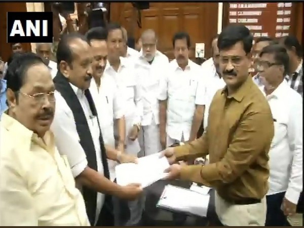 MDMK Chief Vaiko files nomination for Rajya Sabha elections on Saturday (Photo/ANI)