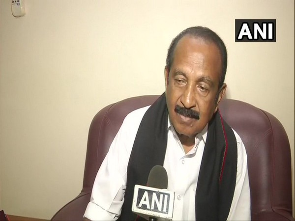 Marumalarchi Dravida Munnetra Kazhagam (MDMK) chief Vaiko speaking to ANI in Chennai on Monday.