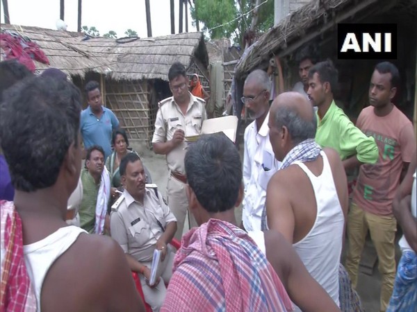 Police officials visit Harivanshpur village in Bihar’s Vaishali district 