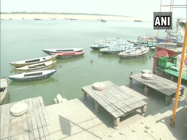 A visual of Varanasi's bathing Ghat. (Photo/ANI)