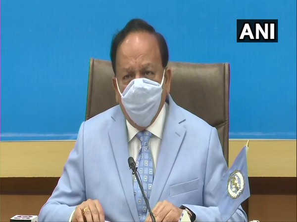 Union Health Minister and chairman of WHO Executive Board Dr. Harsh Vardhan speaking at special session of WHO executive board on Monday. Photo/ANI