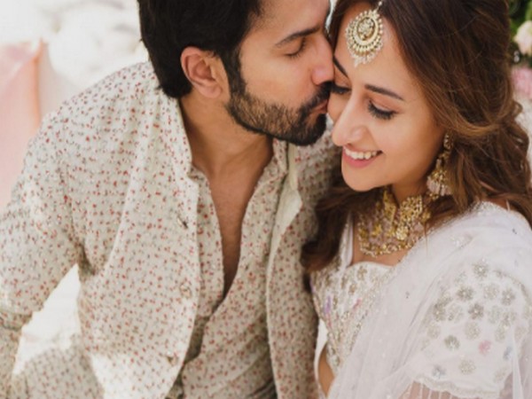 Celebrity couple Varun Dhawan and Natasha Dalal at their Mehndi function (Image Source: Instagram)