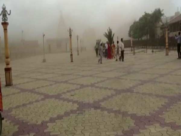 Dust storm hitting Somnath Temple