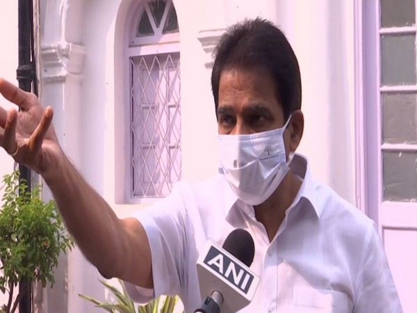 Congress General Secretary KC Venugopal speaking to ANI in Delhi on Saturday. (Photo/ANI)