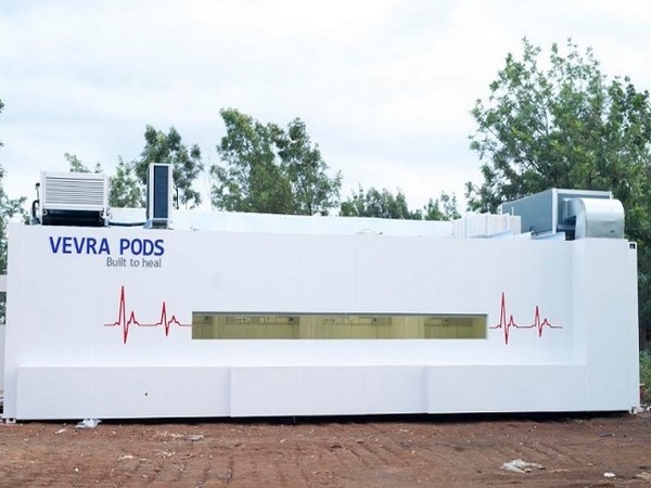 Vevra Pods is an innovative movable hospitals integrated with artificial intelligence to treat patients effectively