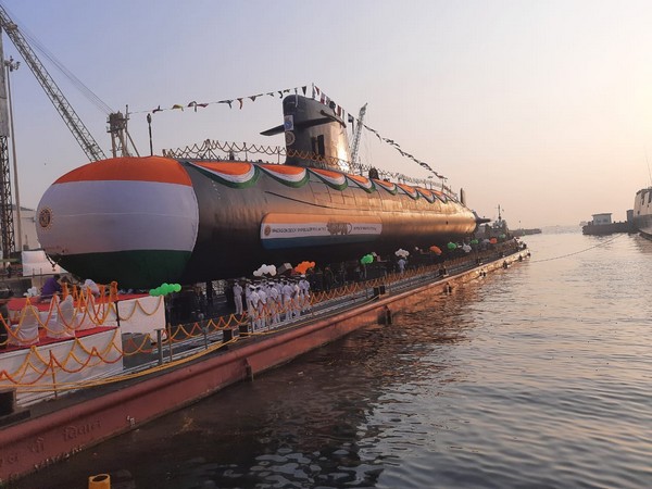 Scorpene class submarine 'Vagir' (Photo/ANI)