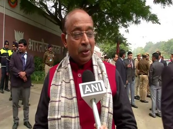 BJP leader Vijay Goel during party's national president election at BJP headquarters in New Delhi Photo/ANI
