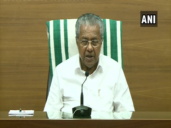 Kerala Chief Minister Pinarayi Vijayan during press briefing in Kerala on Wednesday. Photo/ANI