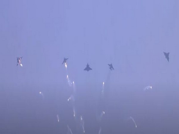 The Vijay formation led by Rafale, and by two Mirage 2000's and Jaguars each on Thursday. 