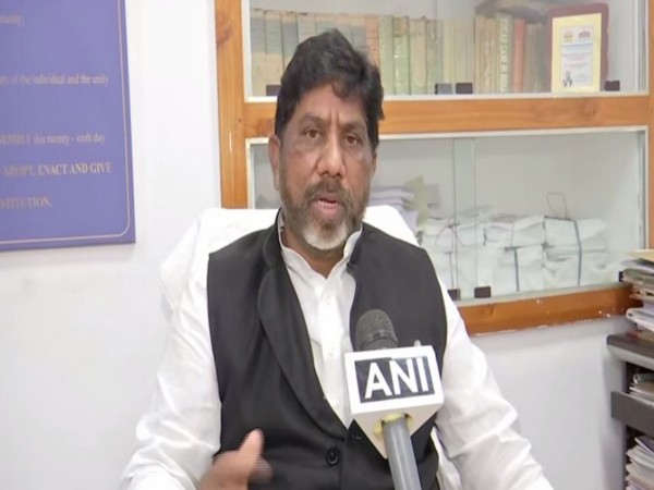 Congress leader Batti Vikramarka speaking to ANI in Hyderabad on Thursday [Photo/ANI]