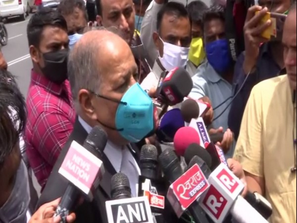 Petitioner advocate Vimal Choudhary speaking to reporters in Jaipur on Monday. [Photo/ANI]