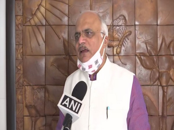 BJP leader and Rajya Sabha MP Vinay Sahasrabuddhe speaking to ANI in New Delhi on Friday. (Photo/ANI)