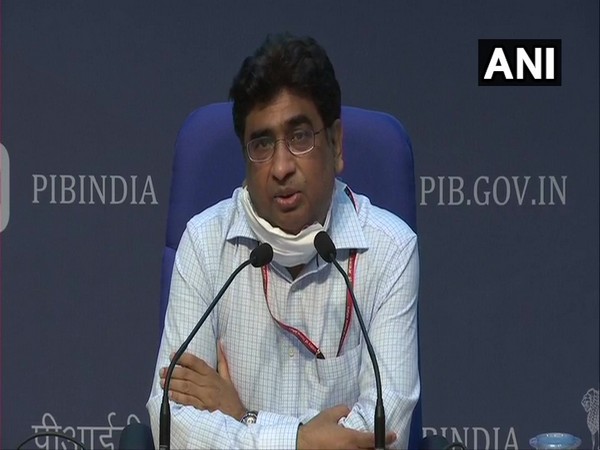 Railway Board Chairman Vinod Kumar Yadav speaking during press conference in New Delhi on Friday. Photo/ANI