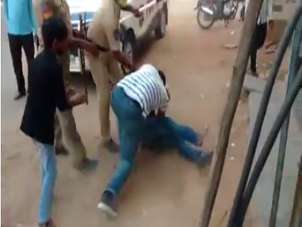 A grab from the video of the incident. 