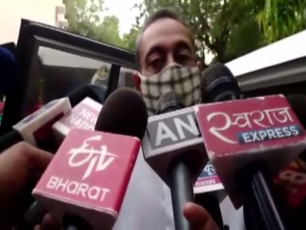 Congress MLA Vishvendra Singh talking to reporters on Thursday. Photo/ANI