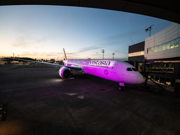 The new plane at Boeing's Everett delivery centre