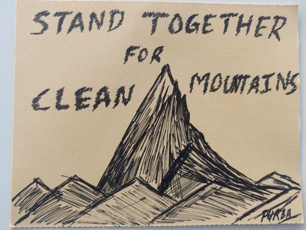 A handwritten postcard by Vistara