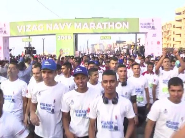 More than 19,000 people participated in the Vizag Navy Marathon on Sunday.