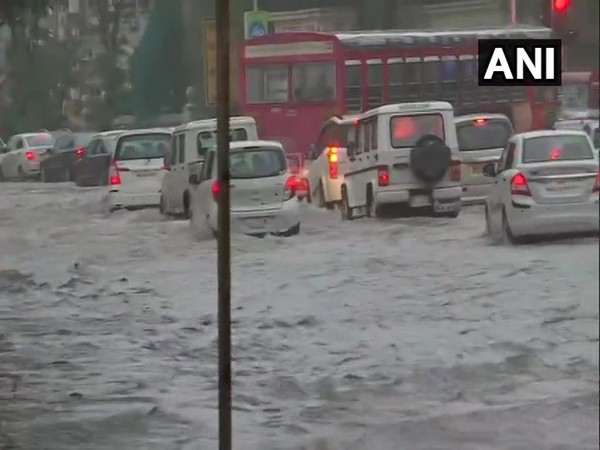 Heavy waterlogging and traffic congestion have also been reported in several parts of the city following heavy rainfall. (ANI)