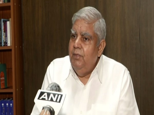West Bengal Governor Jagdeep Dhankar speaking to ANI on Saturday. Photo/ANI
