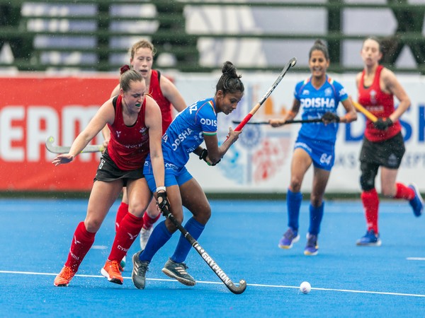 Mumtaz Khan of India Women's team in action against Wales during Junior Hockey WC (Image: HI)