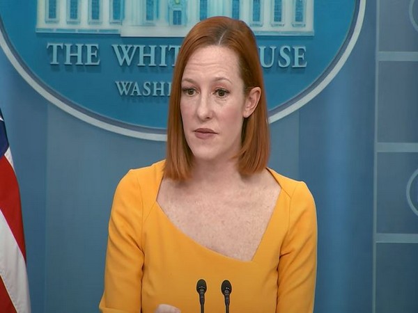 White House Press Secretary Jen Psaki addressing a press briefing