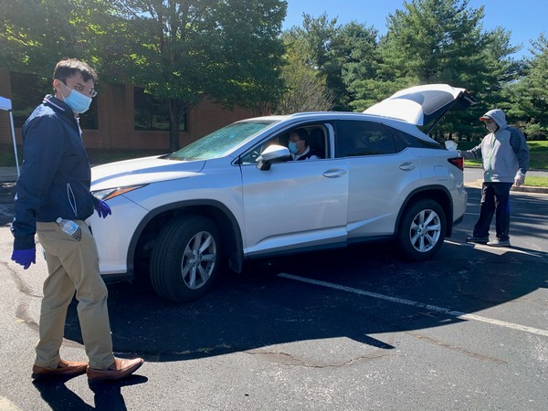 The food drive was in partnership with several members of the Indian American community