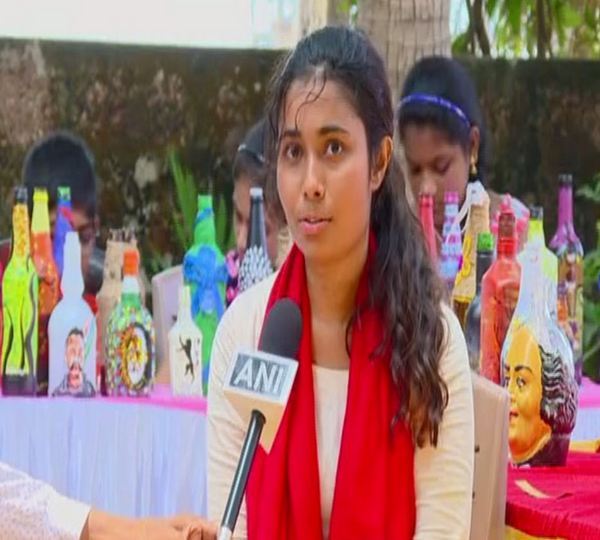 Megha Mendon, artist in Mangaluru puts up exhibition on ‘waste bottle art’ on Monday 