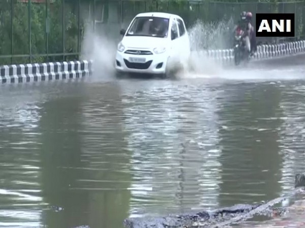 Waterlogging near Supreme Court  in Delhi. (Photo/ ANI)