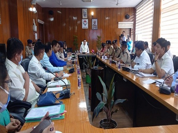 Chief Minister Pushkar Singh Dhami in a meeting with the Narco Coordination (NCORD) at the Secretariat