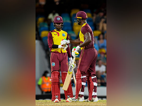 Shepherd and Hosein almost took WI to a win. (Photo- Windies Cricket Twitter)