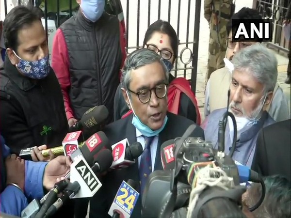 Rajya Sabha MP, Swapan Dasgupta addressing the media. (Photo/ANI)