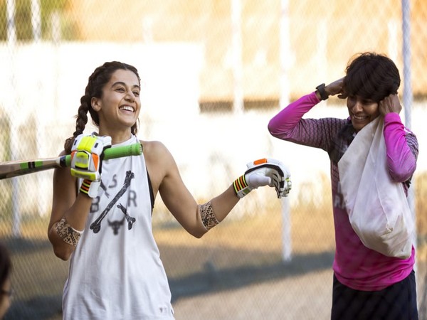 Taapsee Pannu training with Nooshin Al Khadeer for upcoming movie 'Shabaash Mithu'