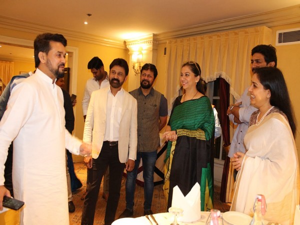 Anurag Thakur in Bengaluru (Image source: Twitter)