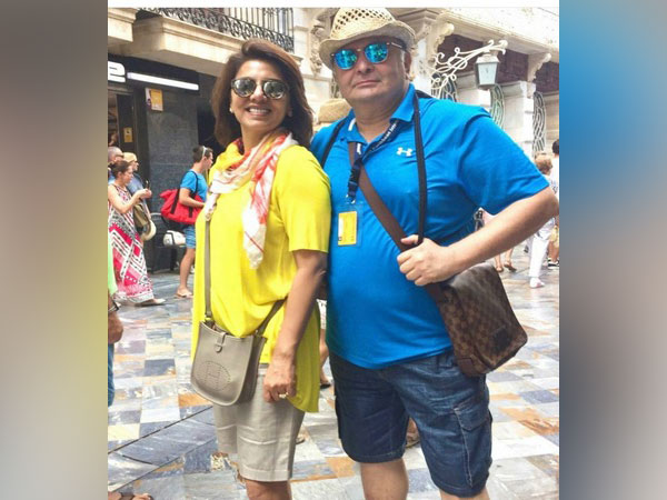 Neetu Kapoor with late Rishi Kapoor (Image source: Instagram)