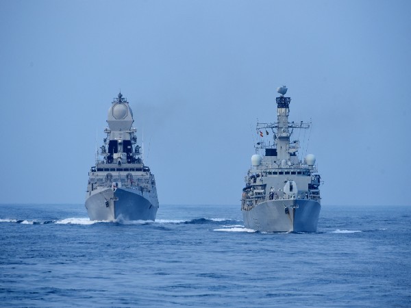 India, UK take part in maiden bilateral tri-service exercise 'Konkan Shakti 2021' (Photo:Indian Navy)