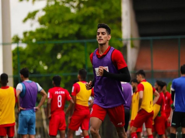 India's Under-23 Bryce Miranda practicing (Image: AIFF)